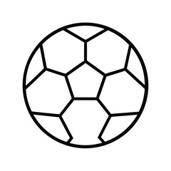 Obraz premium Soccer Simple Vector Illustration on a White Background