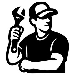 Dad Handyman Illustration