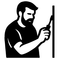 Dad Handyman Illustration