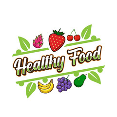 Healthy food label for salad products