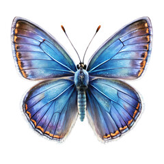 Obraz premium Stunning Blue Butterfly Image: High-Resolution Download on Transparent background