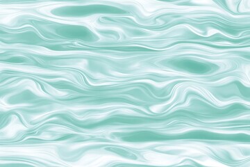 Abstract pattern of soft mint green and white swirling hues.