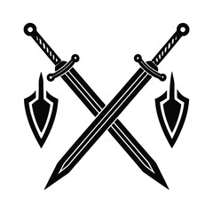Ancient Swords Detailed Illustration Vector Icon Set