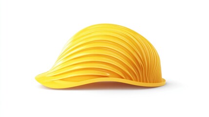 Fototapeta premium Safety helmet, vibrant yellow, modern design