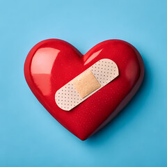 Heart with Bandage: Healing, Love, and Recovery Image