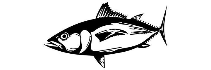 vector illustration of fish for a world tuna day
