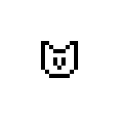 Pixelated Cat icons flat vector design