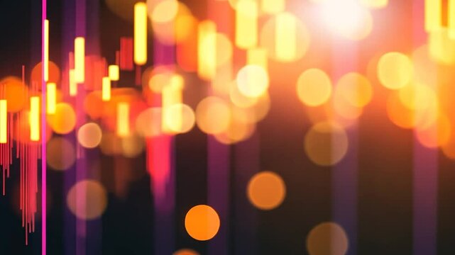 Abstract financial data visualization