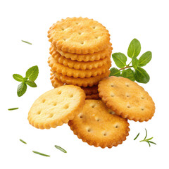 Crispy crackers png crunchy crackers png snack crackers png salty crackers png baked crackers png white background image