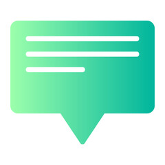 chat gradient icon