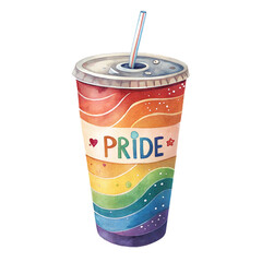 Rainbow Pride Soda &ndash; Vibrant LGBTQ+ Celebration Drink for Pride Month, Festive Social Media & Inclusive Brand Campaigns