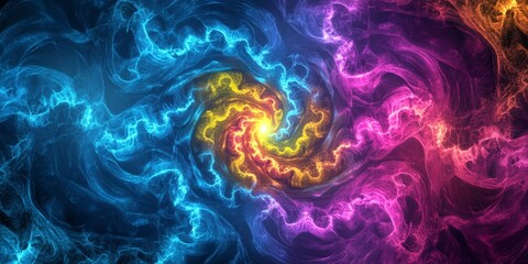 Obraz premium Abstract Colorful Spiral Design