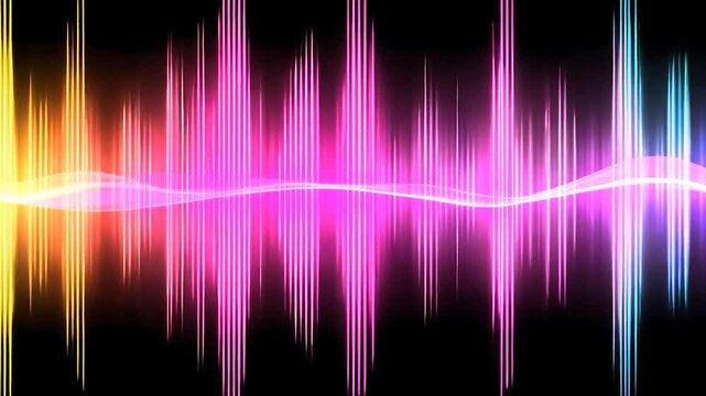 Colorful Audio Waves