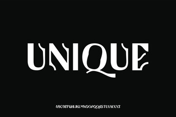 Display alphabet font vector design suitable for headline, poster, logo, magazine and many more