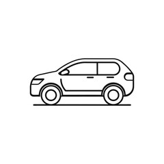 Fototapeta premium red car isolated on white