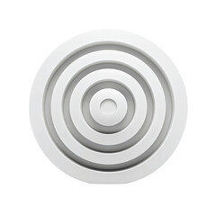 Abstract White Circular Design Concentric Circles Pattern