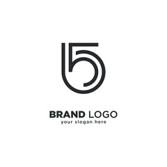Minimalist 5B Logo - Unique Letter Combination Design.