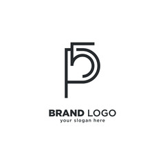 Minimalist 5P Logo - Unique Letter Combination Design.
