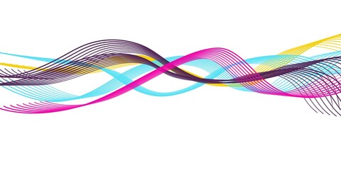 abstract colorful wave background