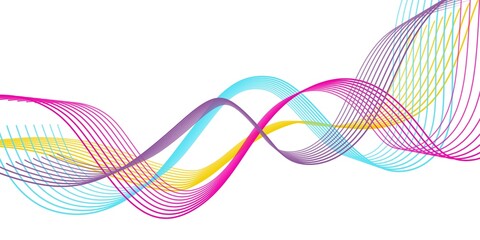 abstract colorful wave background