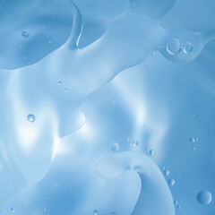 Abstract blue water bubbles background