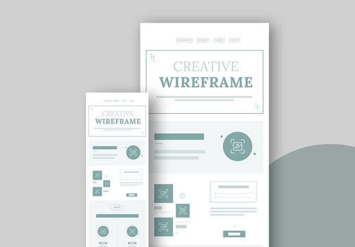 Creative Wireframe Template Layout