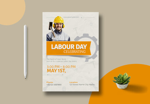 Labour Day Flyer Design