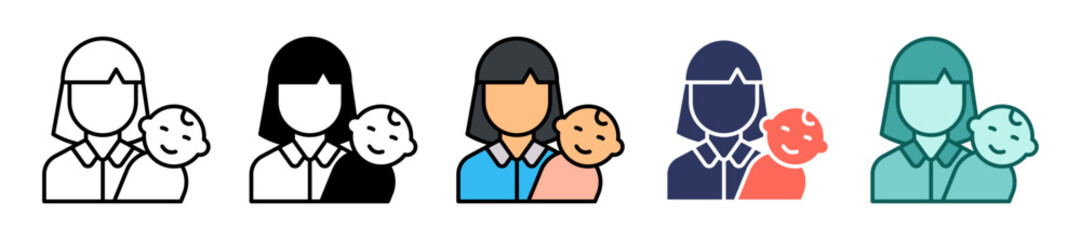 Mother multiple icon