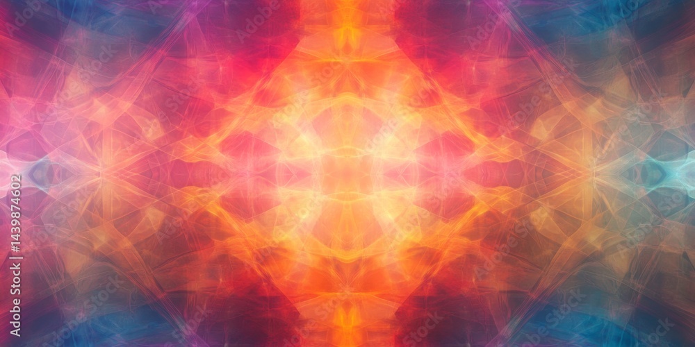 Poster abstract colorful geometric pattern design