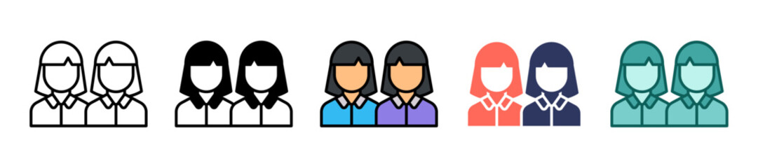 Twins multiple icon
