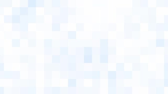 White and blue simple abstract square background, geometric animation