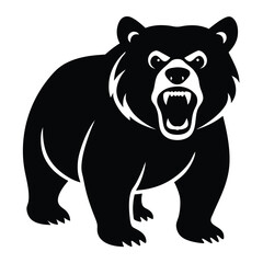 Vector Illustration Of Cute Himalayan Brown Bear