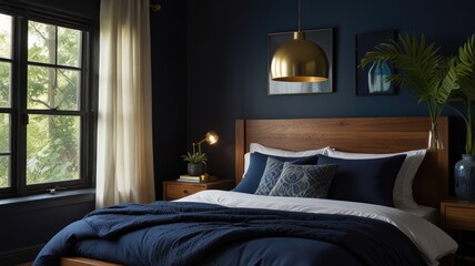 Serene Navy Bedroom
