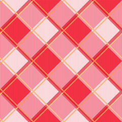 Pink Picnic checkered plaids. Vector Seamless pattern for tablecloth, dress, skirt, napkin, or other textile design.