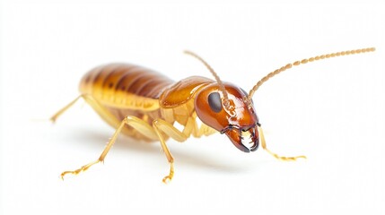 Close-up Termite Isolated White Background Image