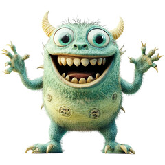 Obraz premium funny cartoon zombie png isolated background ,transparent background