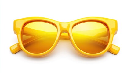 Bright yellow sunglasses