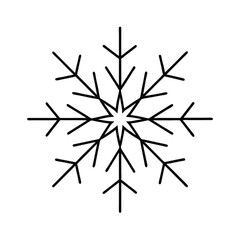 Snowflake vector line art