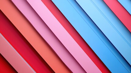 Abstract diagonal stripes of vibrant colors