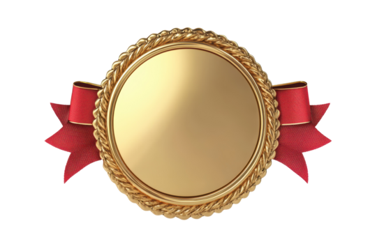 Award badge PNG image isolated on a clean white background ideal for certificate designs