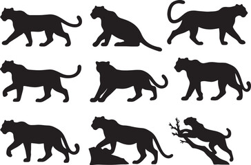 animals silhouettes collection