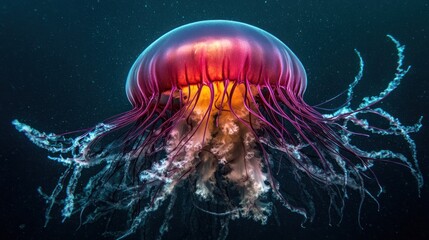 Obraz premium Crimson Jellyfish