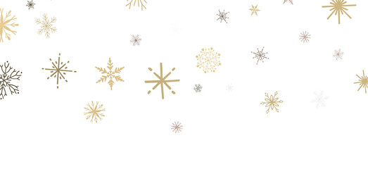 Snowflake Cascade: Mesmerizing 3D Illustration Depicting Descending Christmas Snowflakes