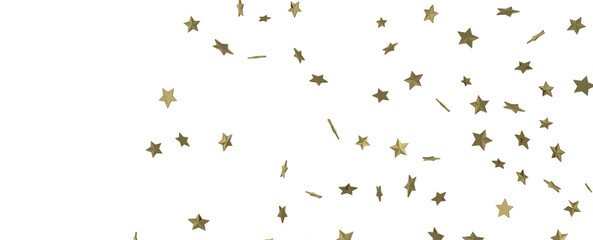 Stellar Christmas Drift: Radiant 3D Illustration Showcasing Descending Holiday Stars in Motion