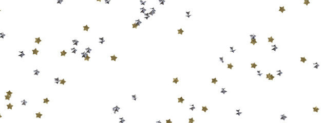 Radiant Showers: Immerse Yourself in a Spellbinding 3D Gold Stars Downpour