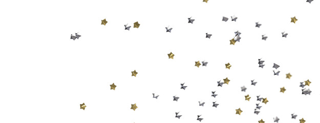 Dazzling Delight: Witness the Brilliance of a 3D Gold Stars Downpour