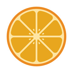 illustration of an sliced orange