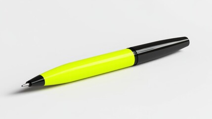 Bright yellow ballpoint pen (1)
