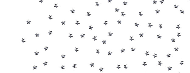 XMAS Stars - Festive christmas card. Isolated illustration white background. -