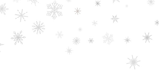 Frosty Snowfall: Mesmeric 3D Illustration Depicting Descending Holiday Snowflakes